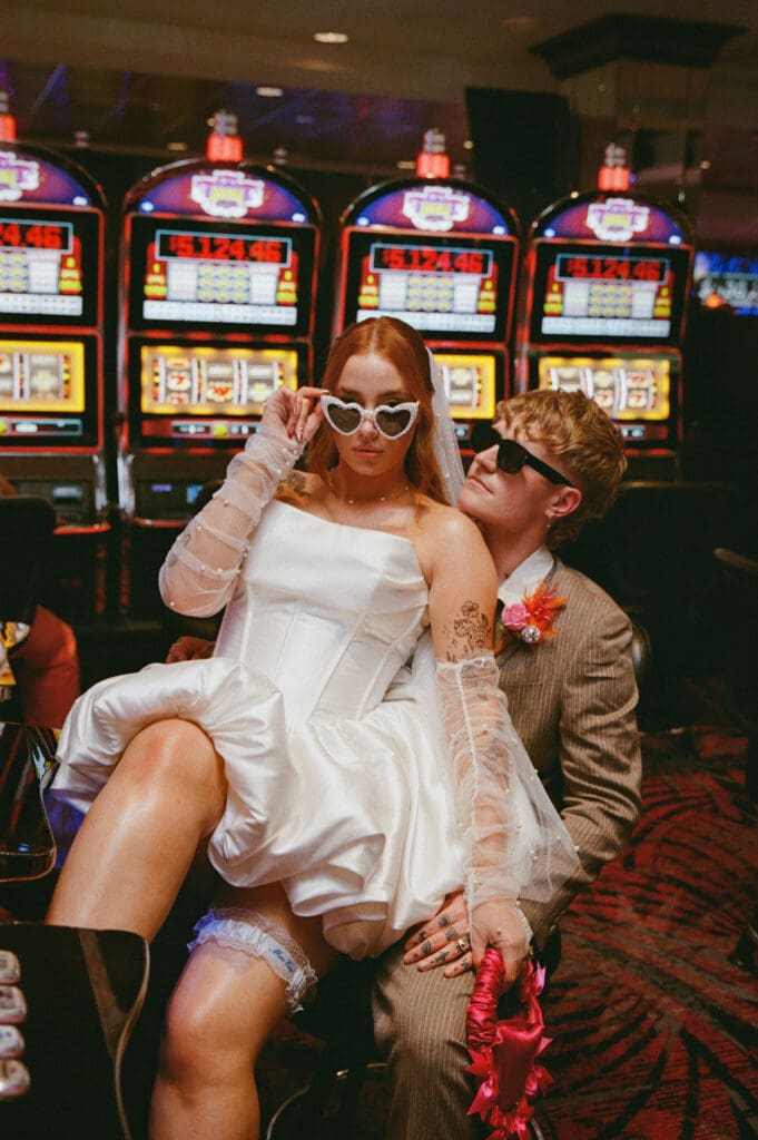 Retro Romance on Film: Charlie & Rebecca’s Downtown Las Vegas Elopement