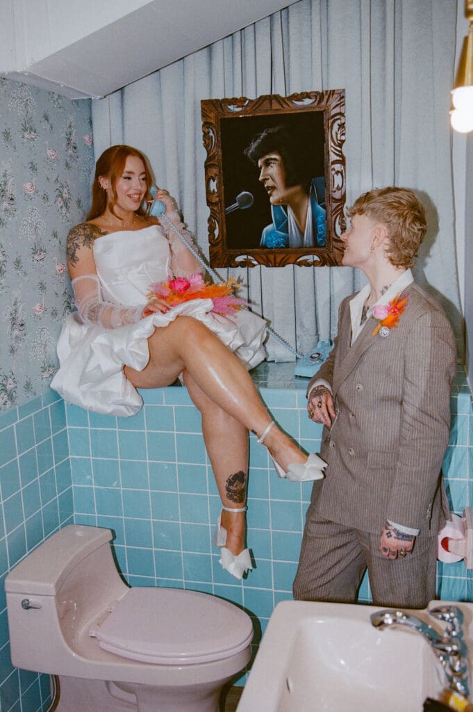 Retro Romance on Film: Charlie & Rebecca’s Downtown Las Vegas Elopement