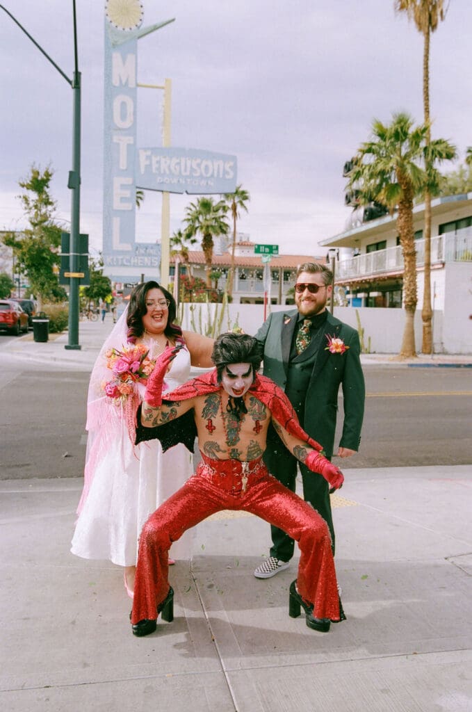 playful bridal session in las vegas