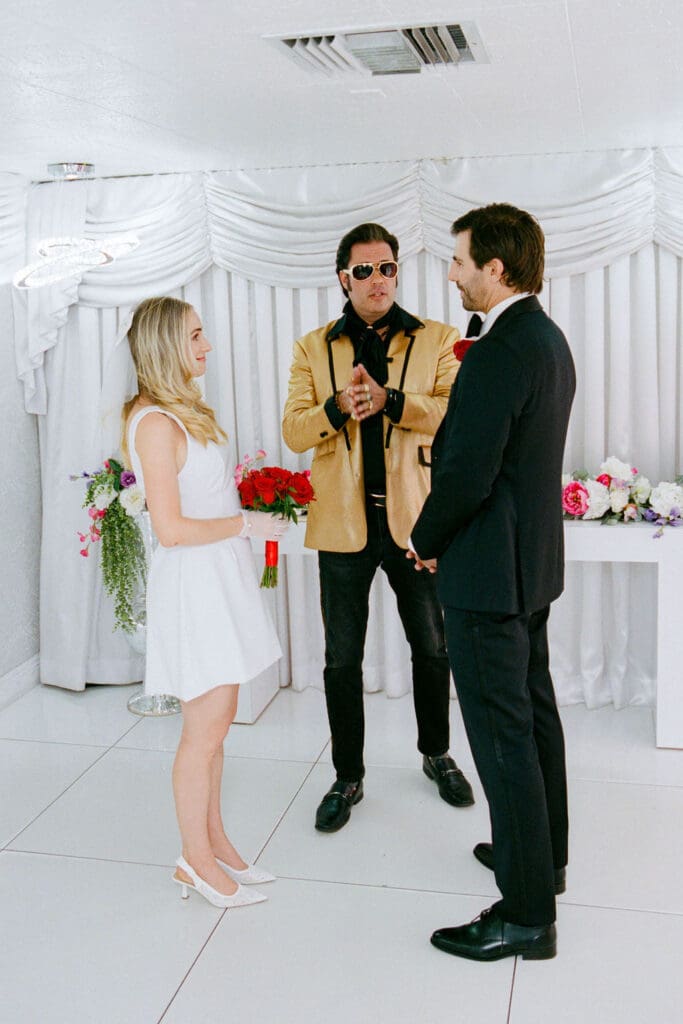 couple at their dream wedding ceremony