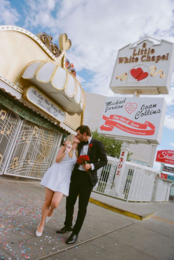 Why a Classic Vegas Elopement at Little White Chapel Never Misses