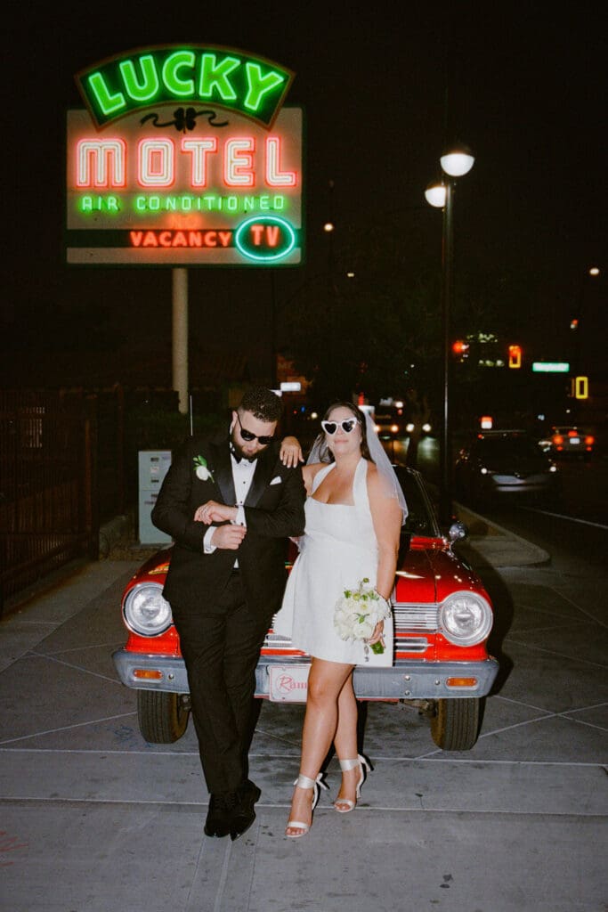 bridal photos in downtown las vegas