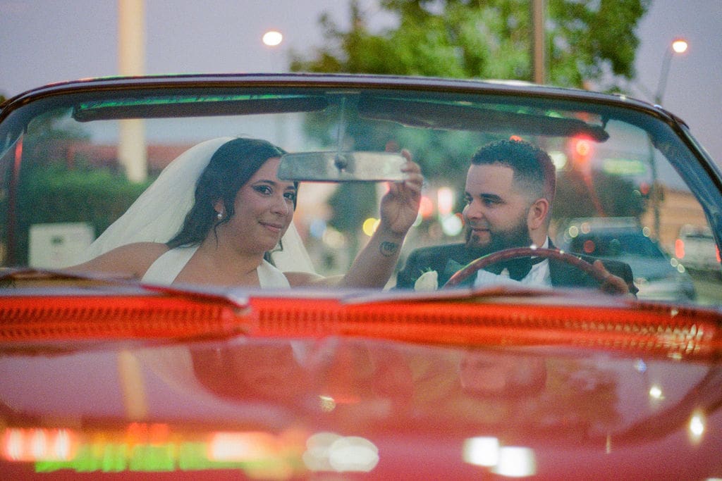 couple laughing with each other during their photoshoot
