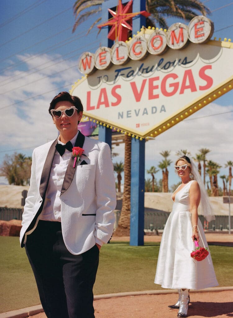 cute picture of the bride and groom at their dream elopement