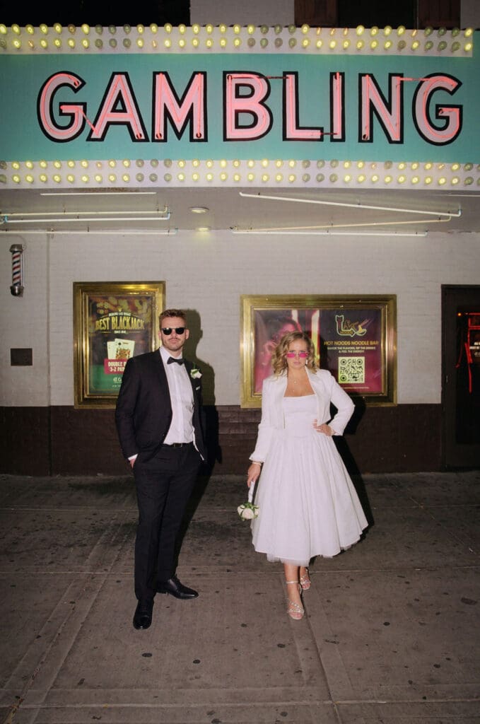 cute picture of the newlyweds holding hands