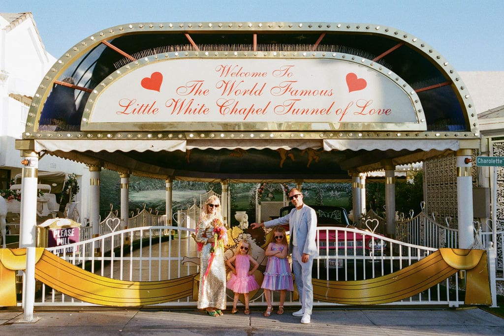 A Las Vegas Family Elopement at Little White Wedding Chapel