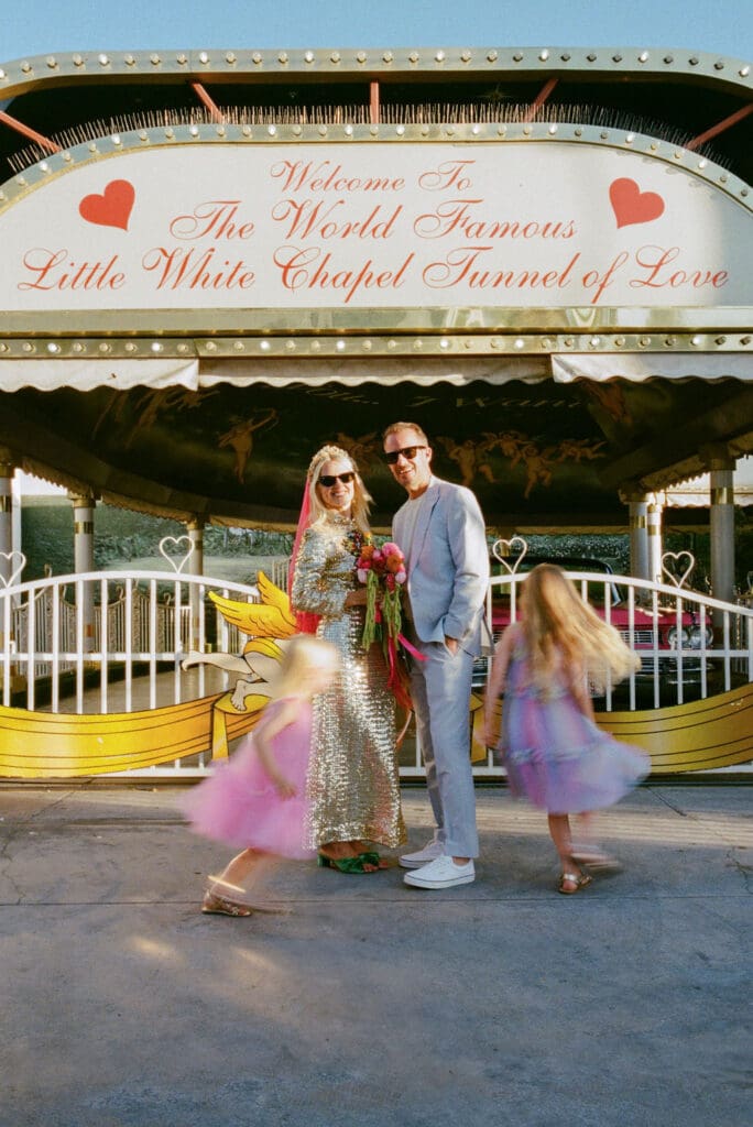 A Las Vegas Family Elopement at Little White Wedding Chapel