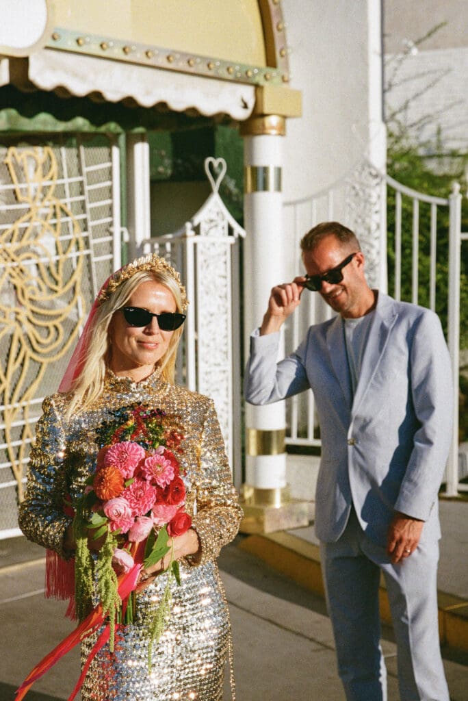 A Las Vegas Family Elopement at Little White Wedding Chapel