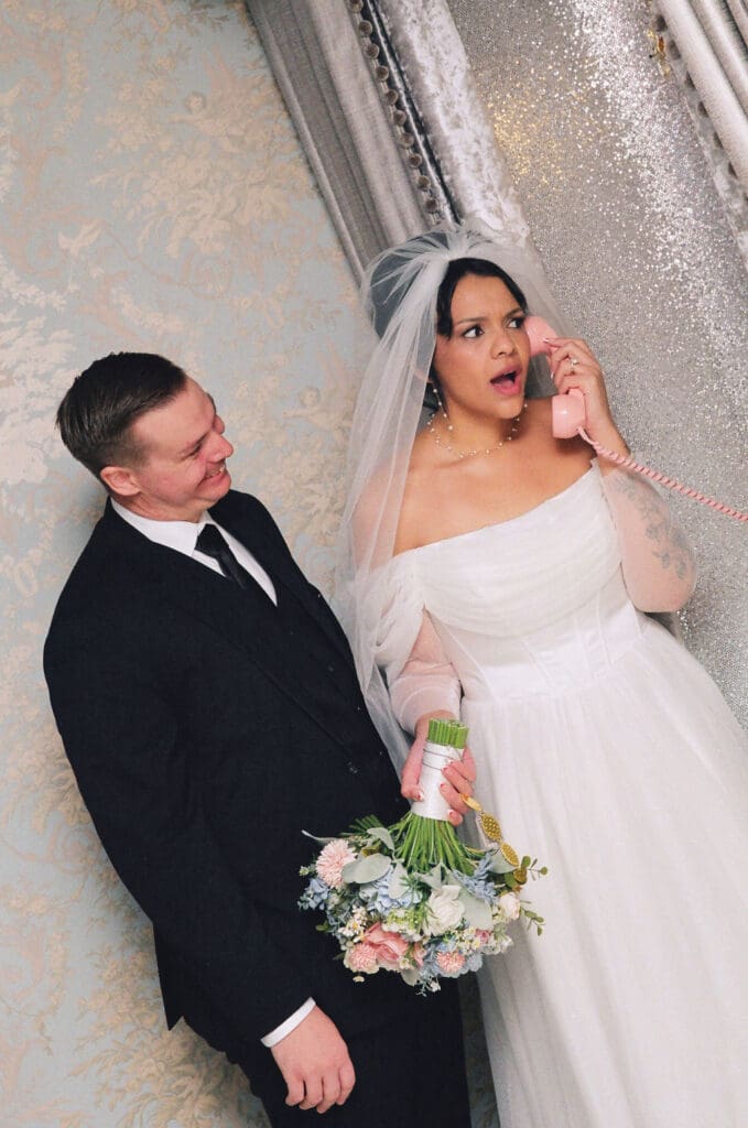 fun bridal portraits in DTLV