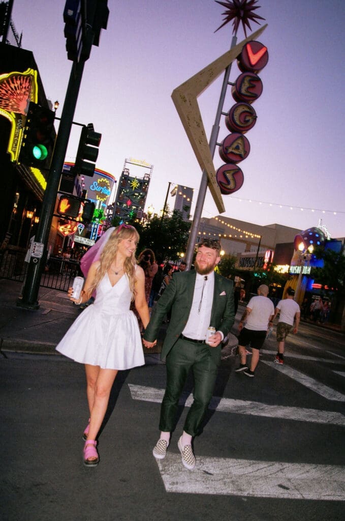 Golden hour bridal portraits in Las Vegas
