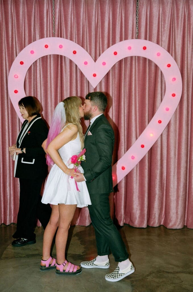 romantic elopement ceremony in LV