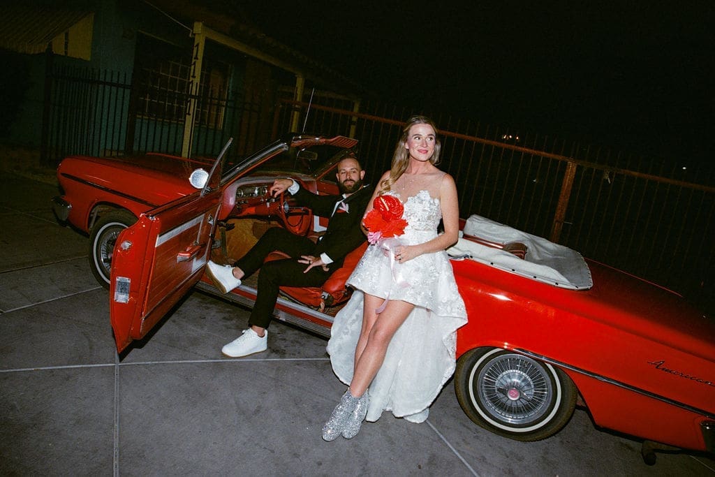 Classic Car Wedding Photos in Las Vegas: The Ultimate Sure Thing Chapel Add-On
