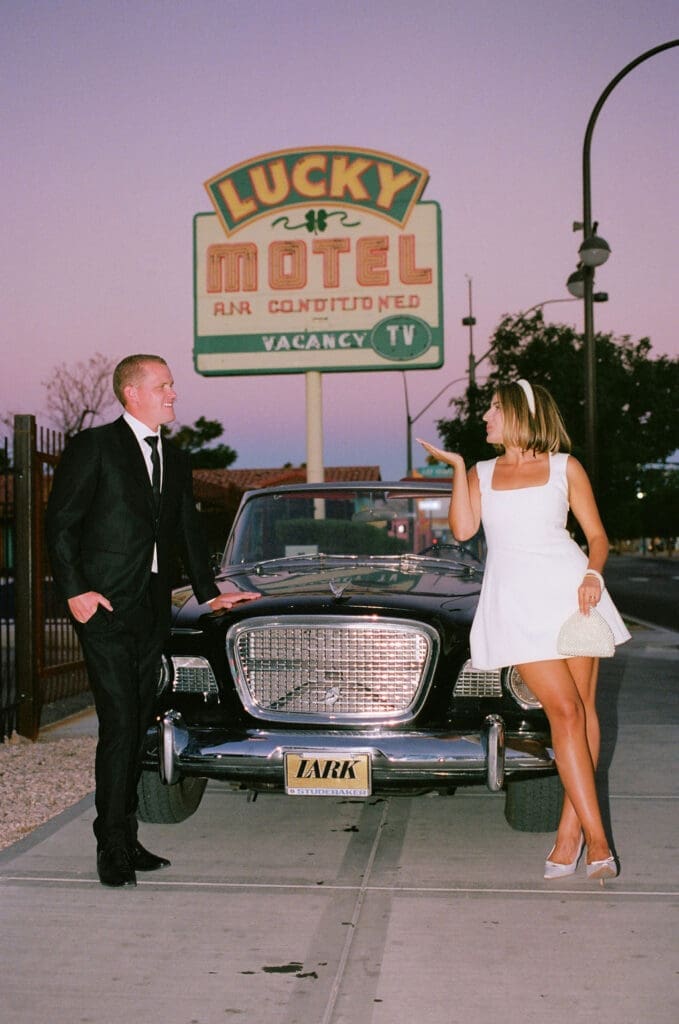 bride and groom at their dream photoshoot