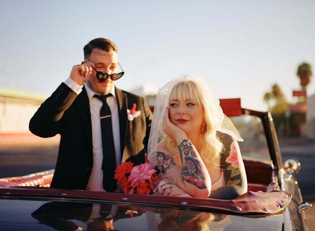 golden hour couple portraits in las vegas