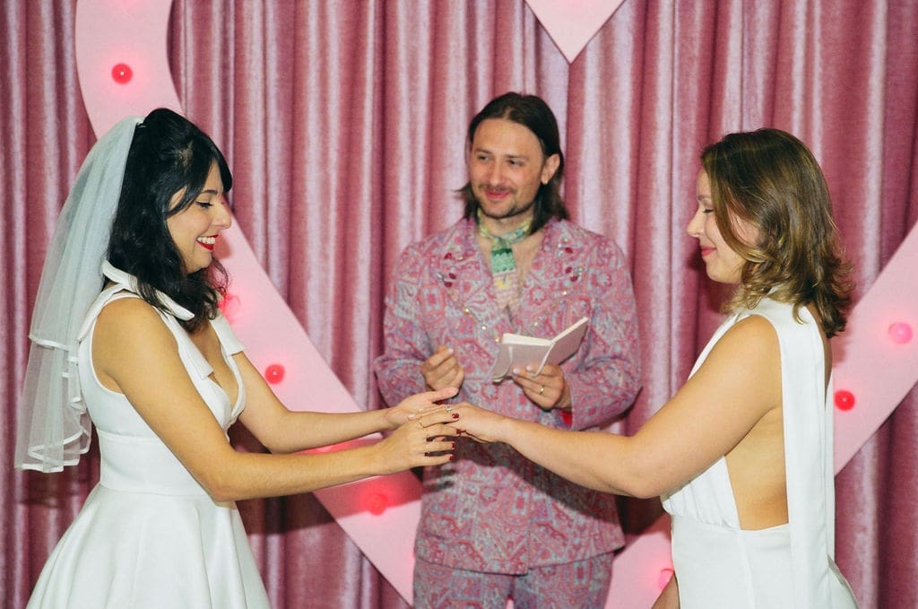 emotional wedding ceremony in las vegas