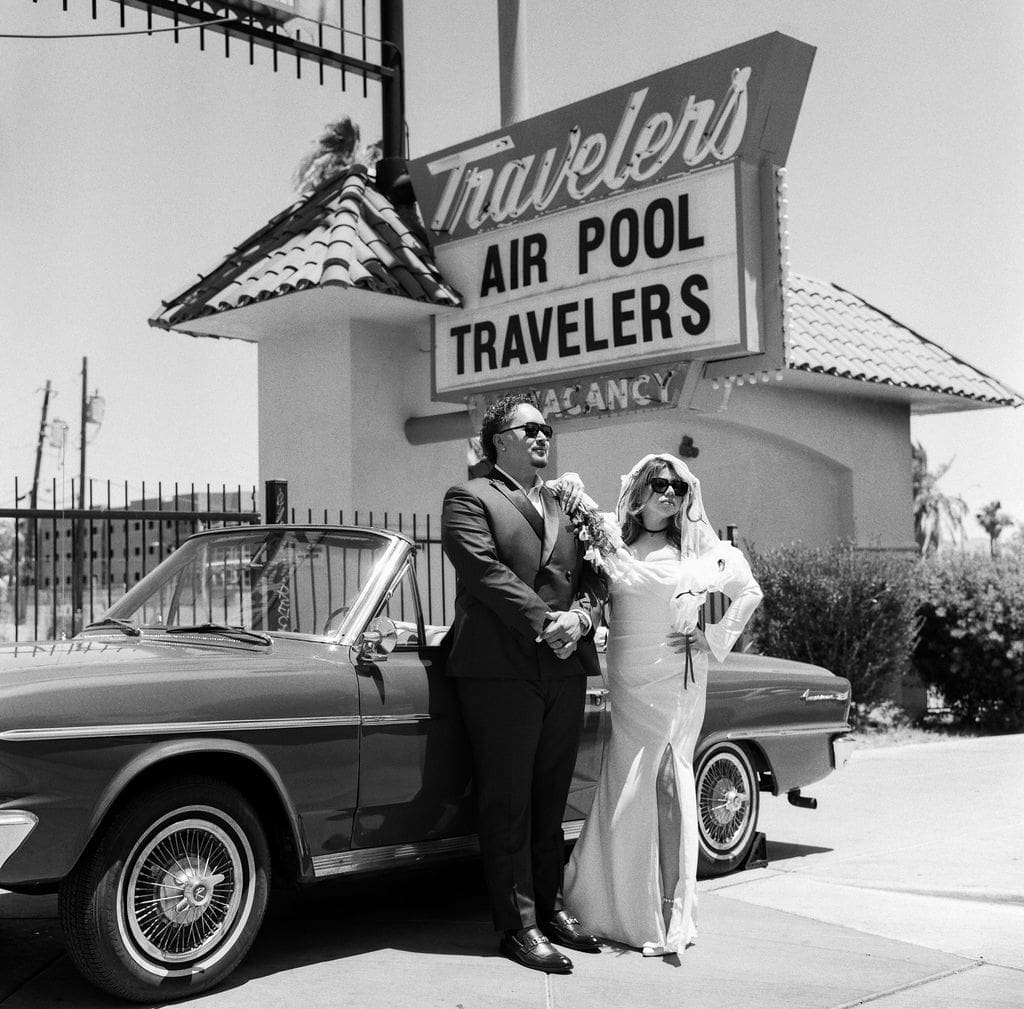 Why I Love Film Las Vegas Elopement Photography (Especially on a 1963 Rolleiflex)