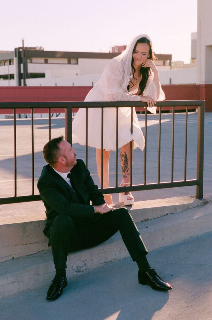 Las Vegas Rooftop Wedding Photos | A Different Side of Downtown Vegas