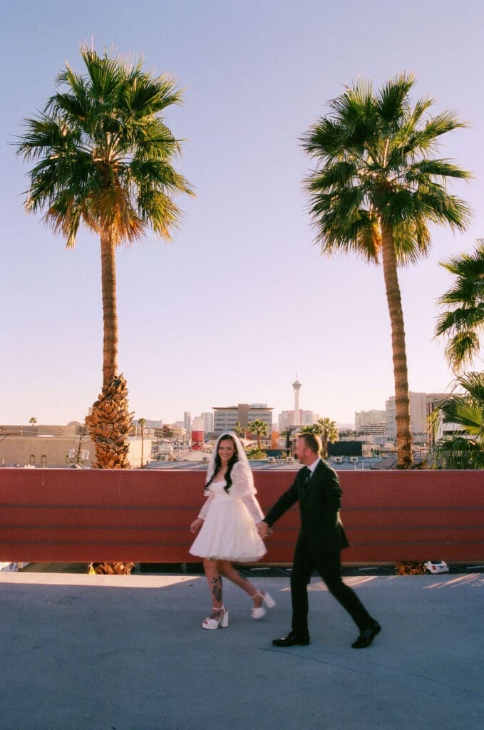 golden hour bridal session in las vegas