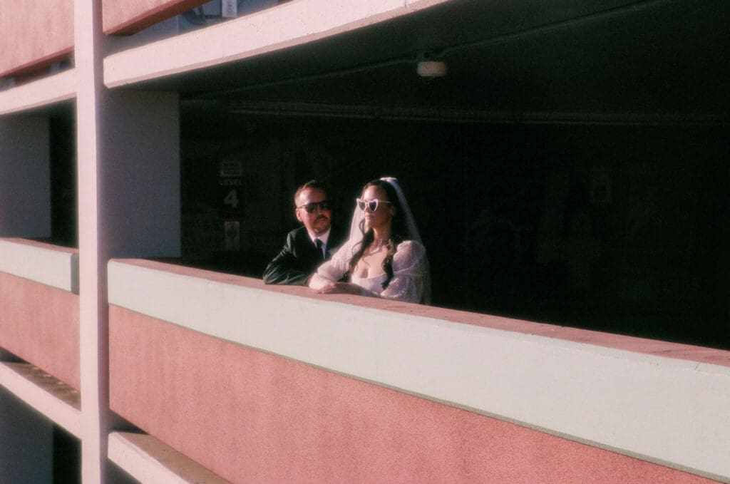 Las Vegas Rooftop Wedding Photos | A Different Side of Downtown Vegas
