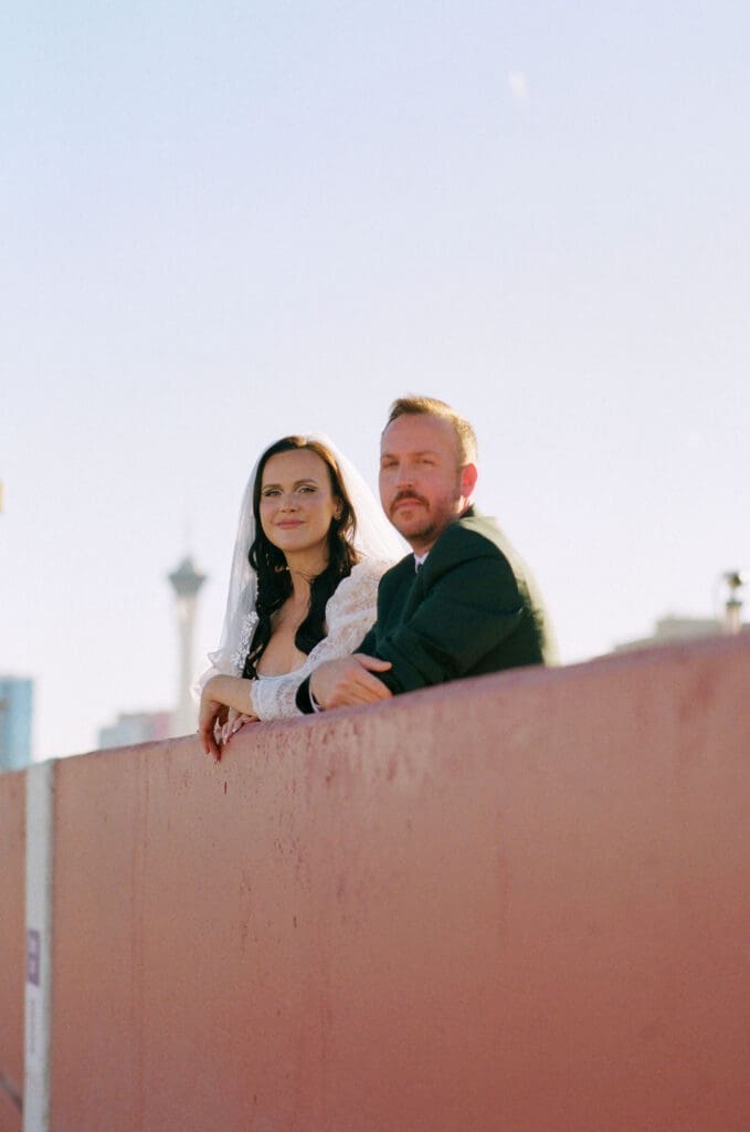 Las Vegas Rooftop Wedding Photos | A Different Side of Downtown Vegas