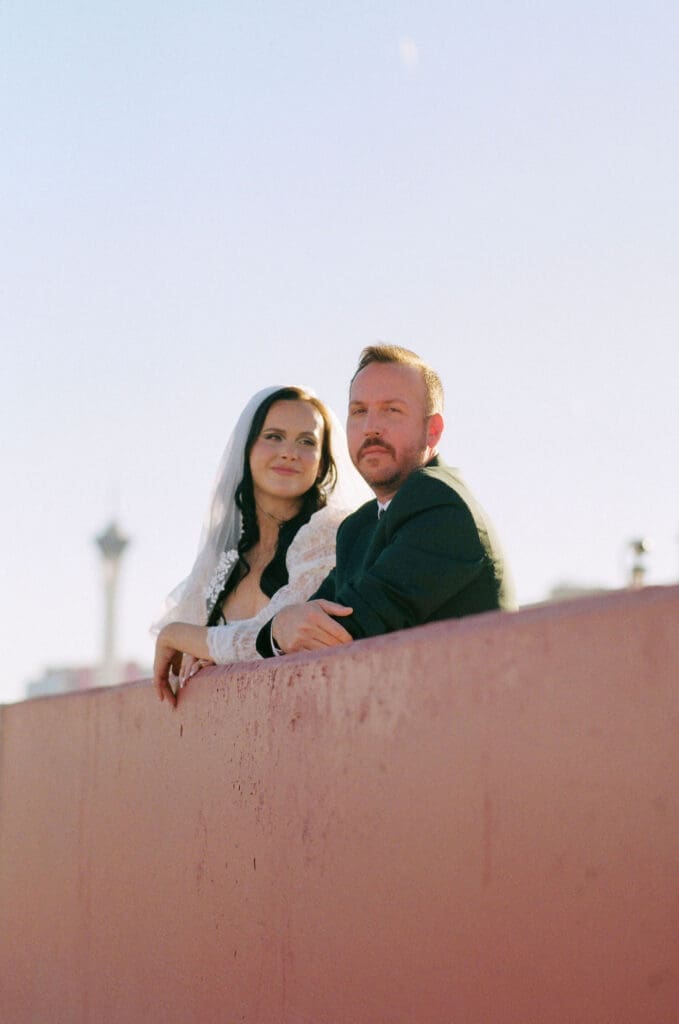 Las Vegas Rooftop Wedding Photos | A Different Side of Downtown Vegas