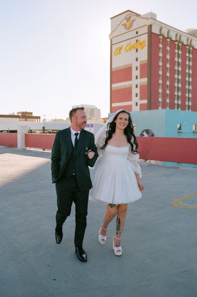 couple at their timeless and romantic bridal session