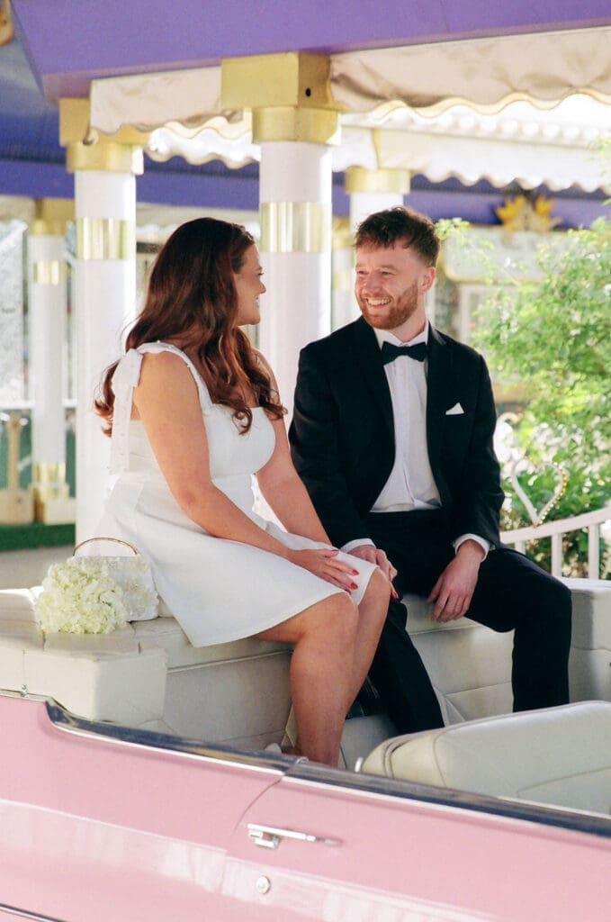 couple holding hands during their ceremony