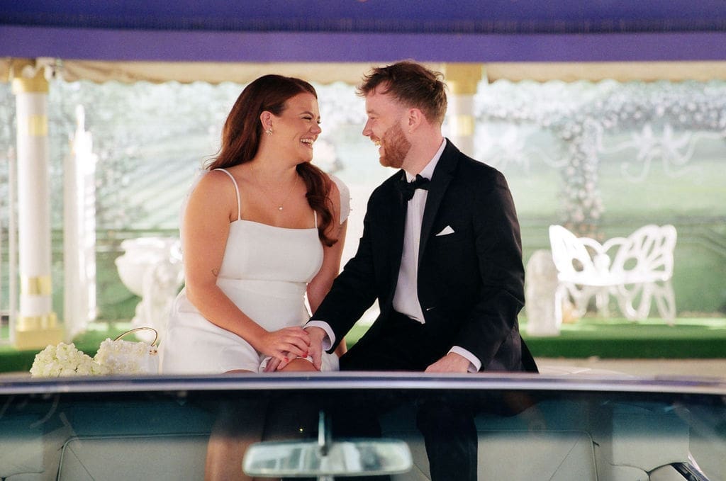 Little White Chapel Pink Cadillac Ceremony | A Guide to Getting Married in the Cadillac