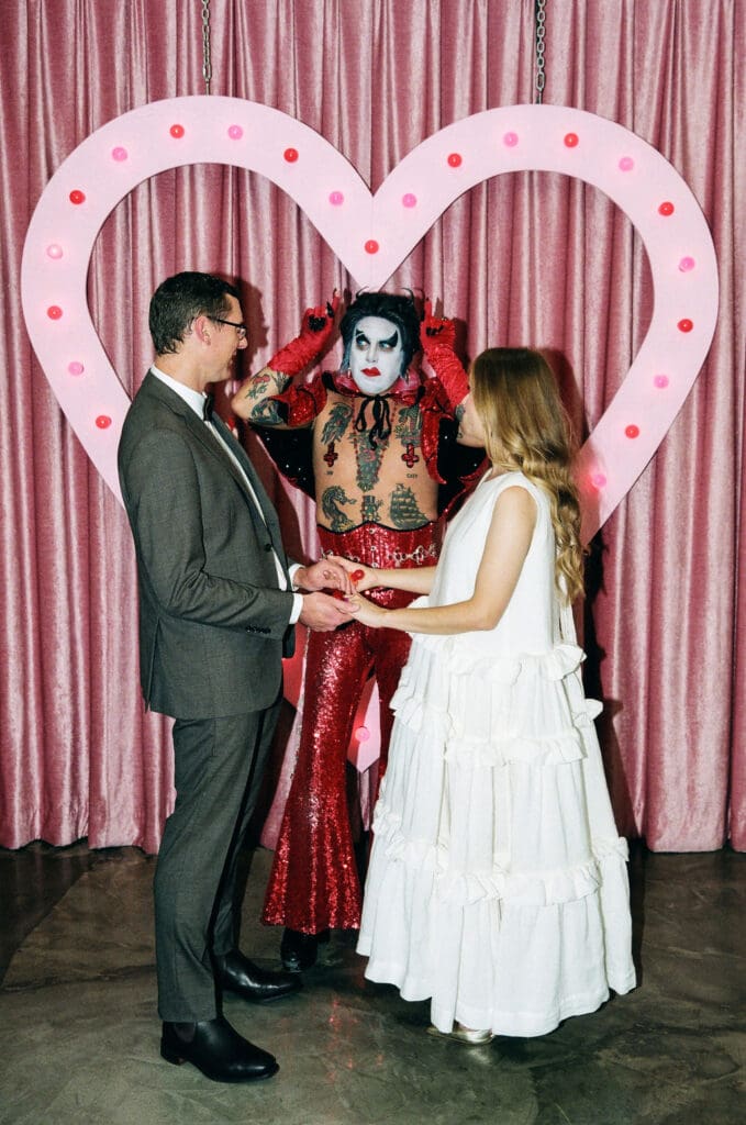 Tilly & Ian’s Las Vegas Elopement with Hellvis at Sure Thing Chapel