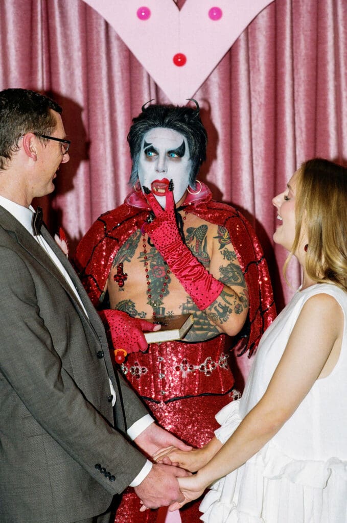 Tilly & Ian’s Las Vegas Elopement with Hellvis at Sure Thing Chapel