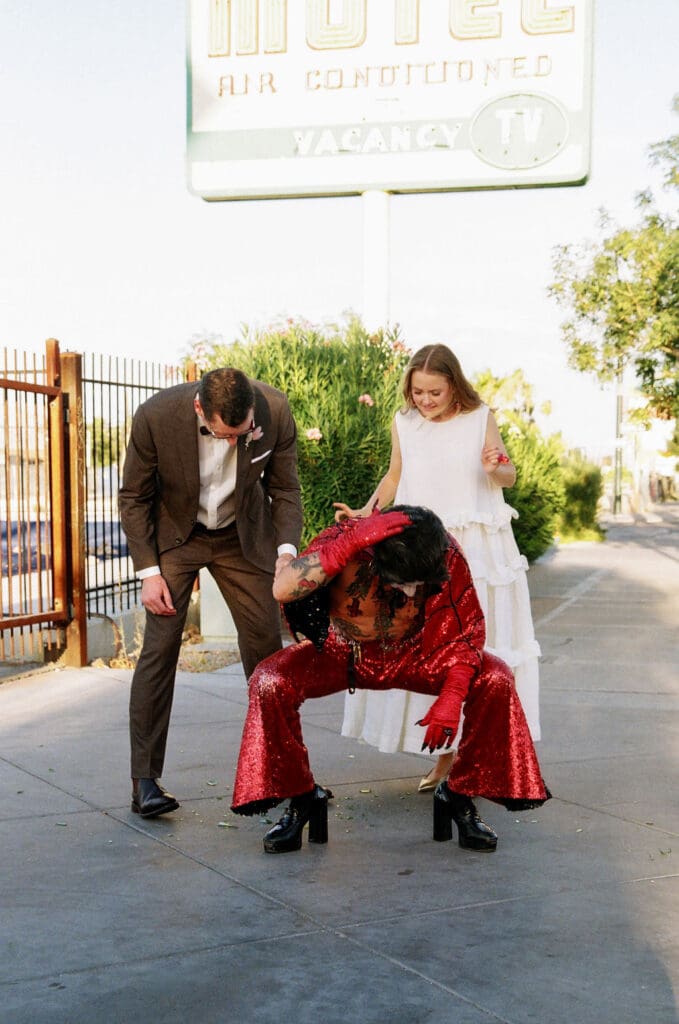 fun bridal portraits in LV