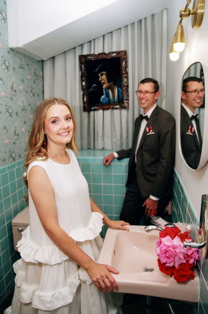 newlyweds at their dream elopement