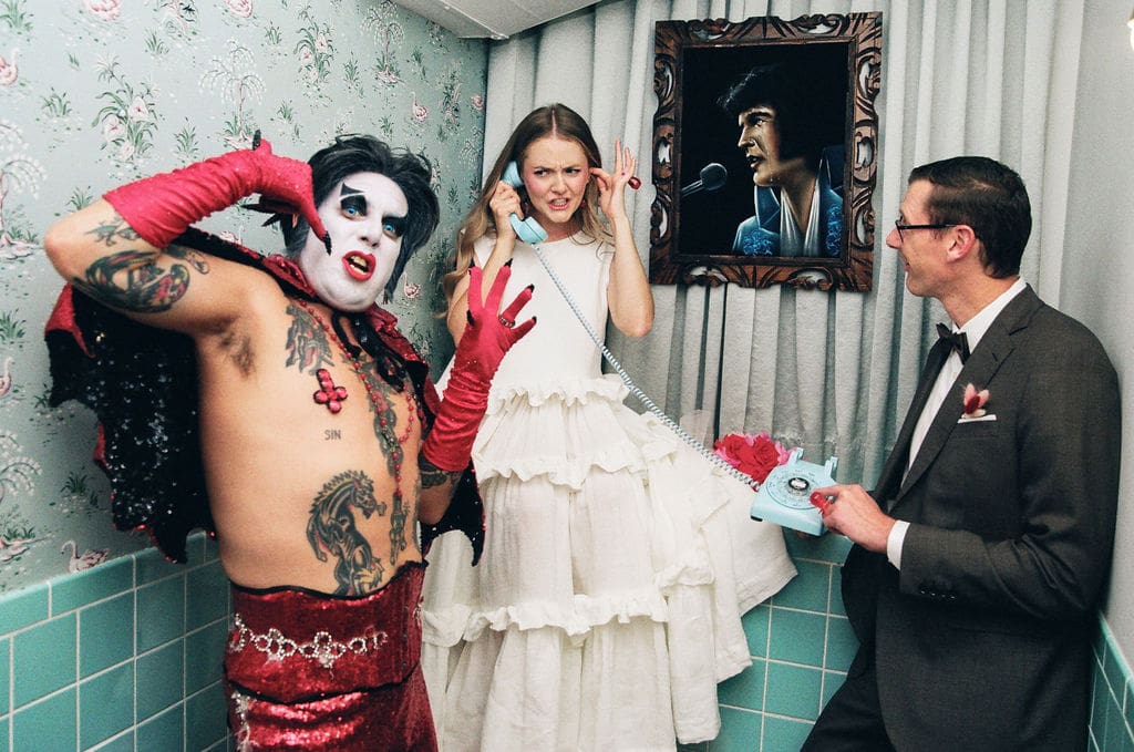 Tilly & Ian’s Las Vegas Elopement with Hellvis at Sure Thing Chapel